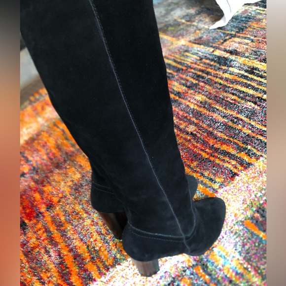 Aldo tall suede heel boots Sz 7.5 - Picture 6 of 16